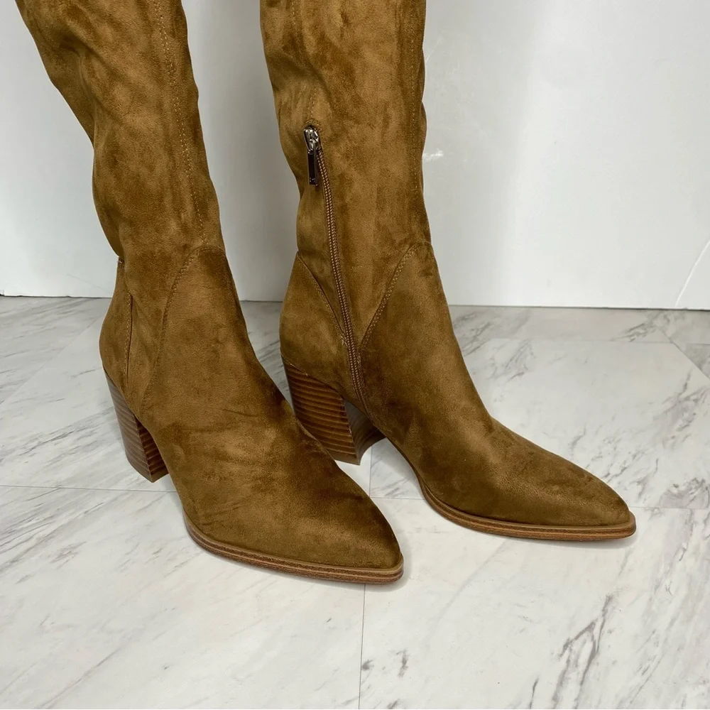 Marc Fisher Comara Brown Over The Knee Boot 7 1/2 M